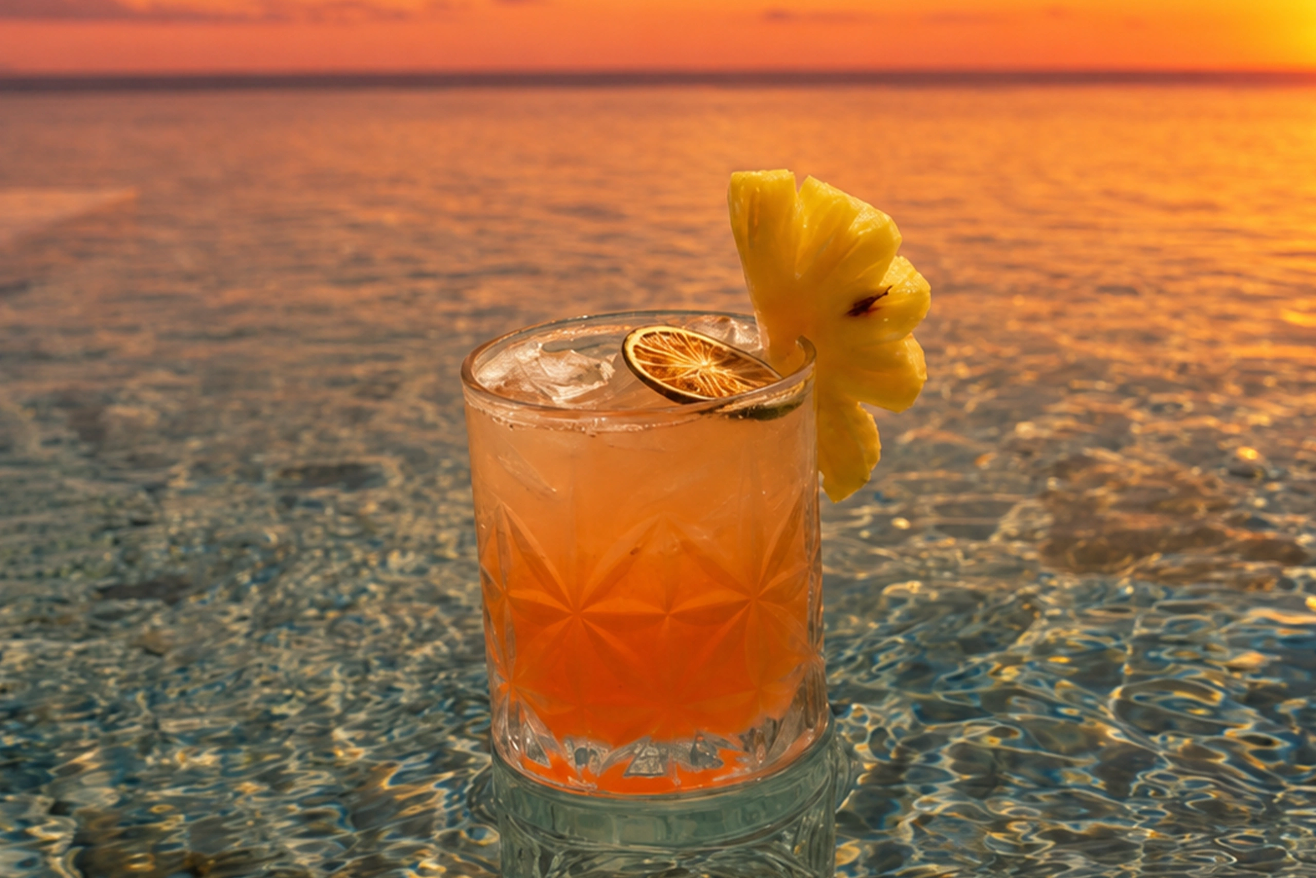 Sunset Sips at Amok Sunset pool